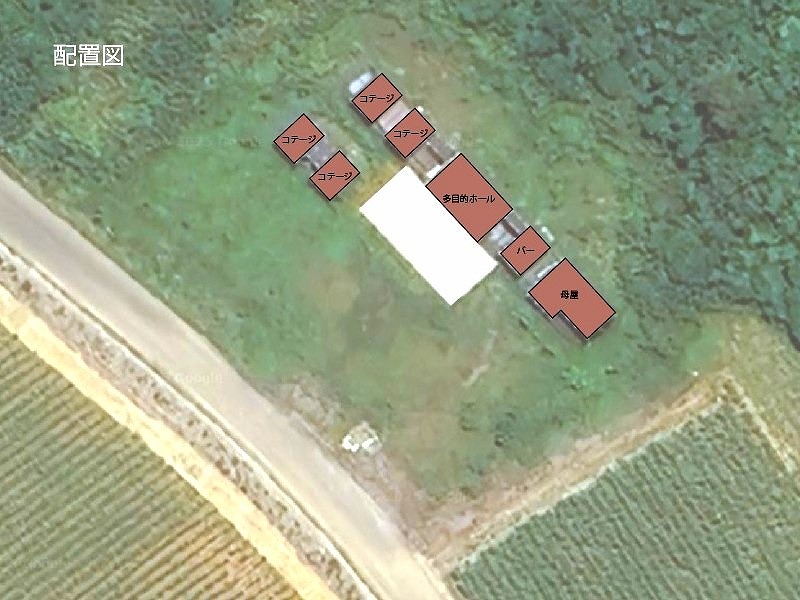 城辺長間 約1,000坪の土地と雄大な景色 木造 コテージ