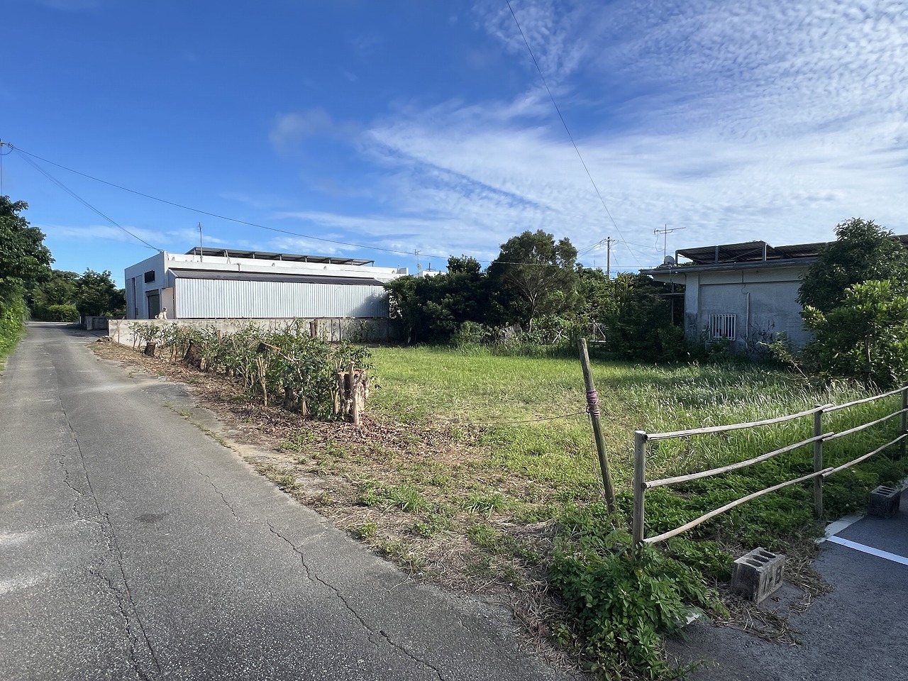 下里七原の間口が広い 134坪 宅地