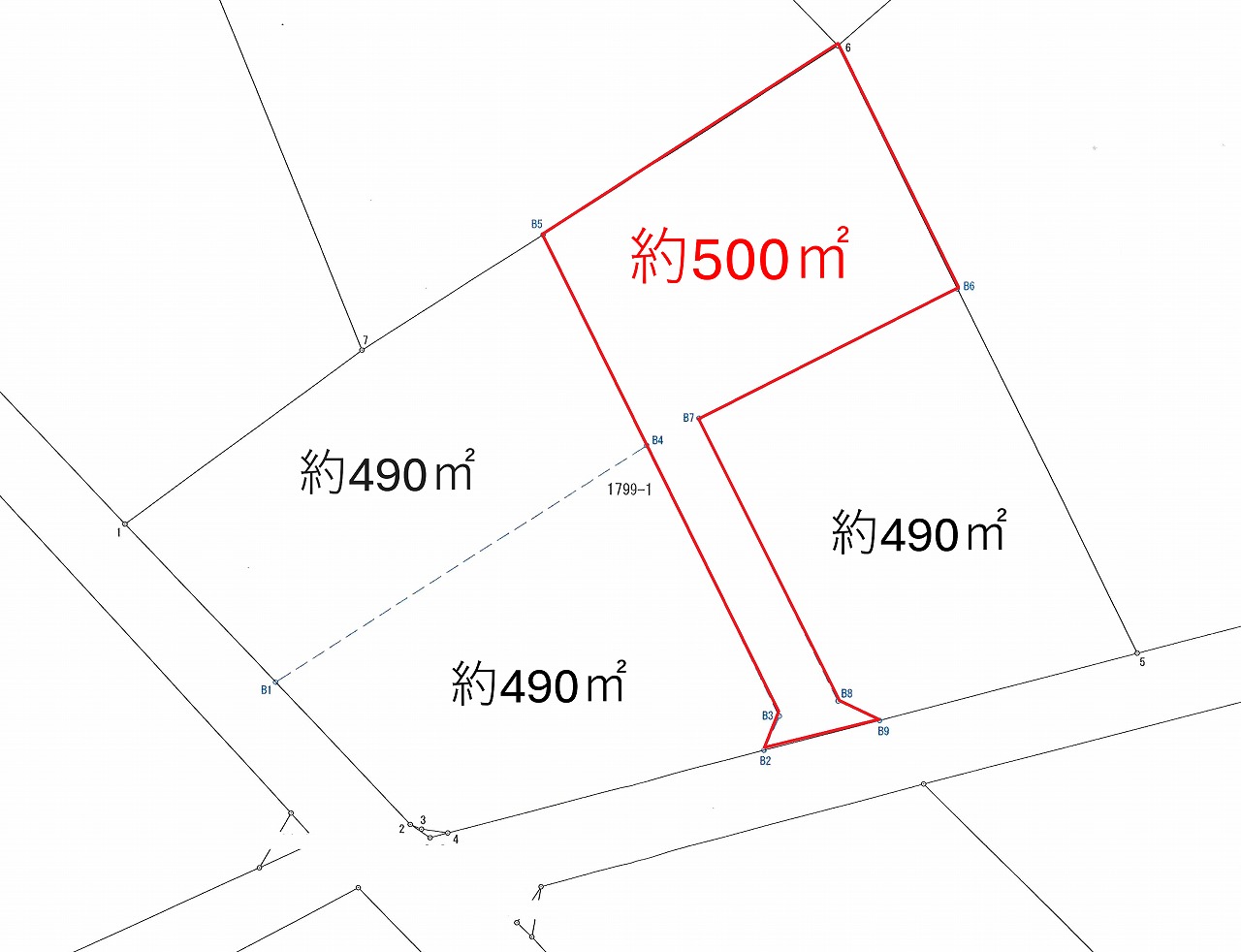平良西里野原越公民館隣　約151坪　畑
