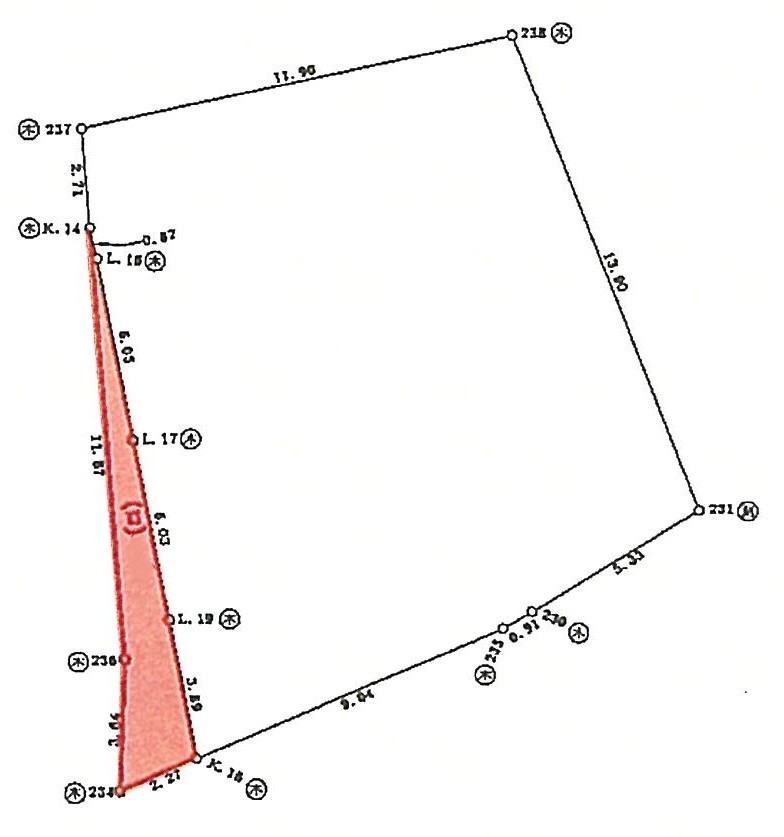 【価格改定】西仲宗根　添道の通りに面した　宅地