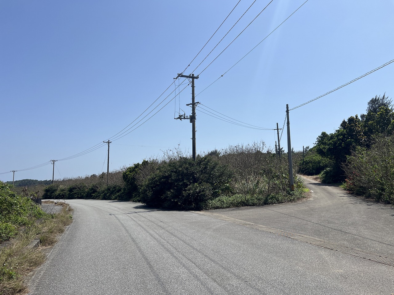平良狩俣 海を望む角地 約405坪 原野