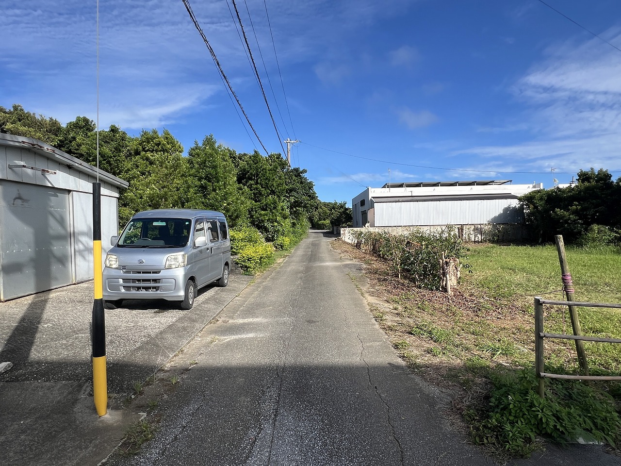 下里七原の間口が広い 134坪 宅地