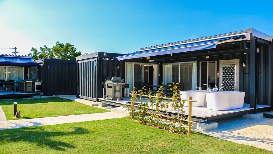 下地与那覇ヴィラ 軽量鉄骨造 ヴィラ3棟＋管理棟