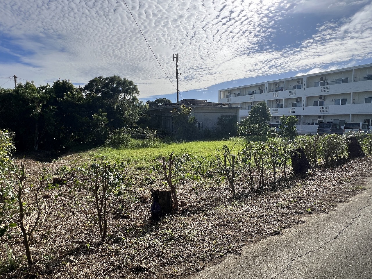 下里七原の間口が広い 134坪 宅地