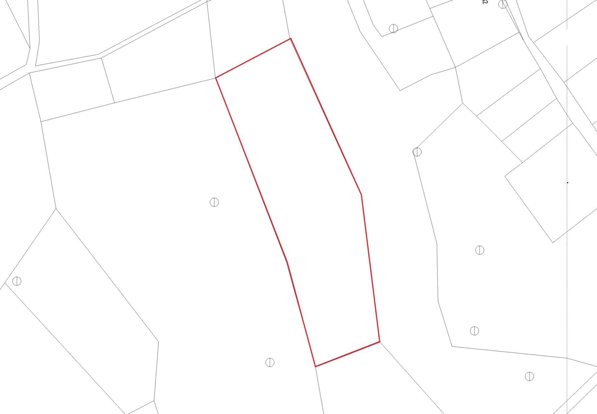 平良下里の袋地　約685坪　原野