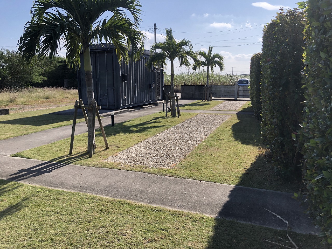 下地与那覇ヴィラ 軽量鉄骨造 ヴィラ3棟＋管理棟