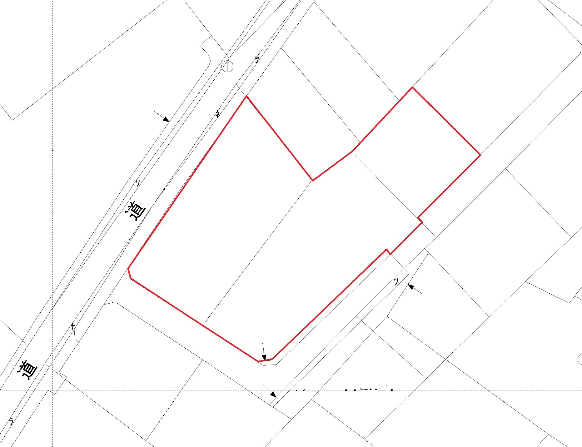 下地与那覇前浜ビーチ徒歩7分　約695坪　雑種地