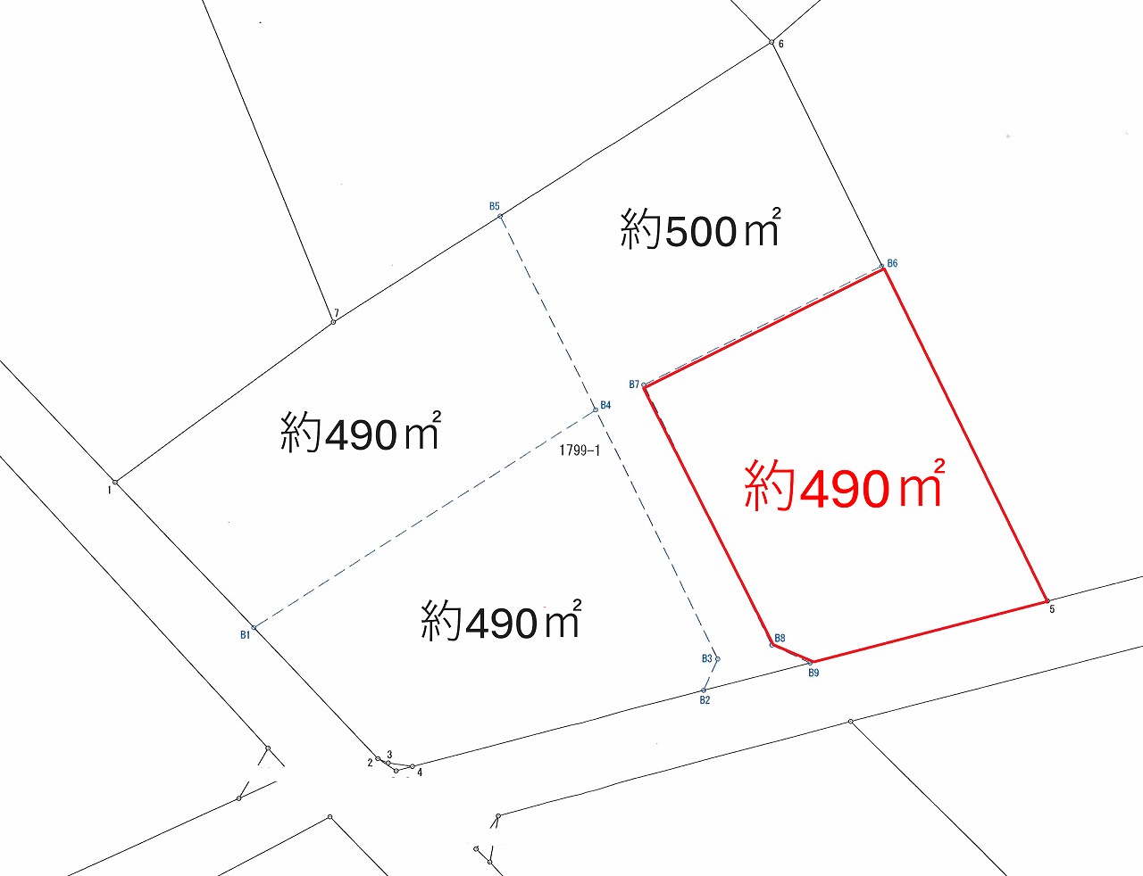 平良西里野原越公民館隣　約148坪　畑