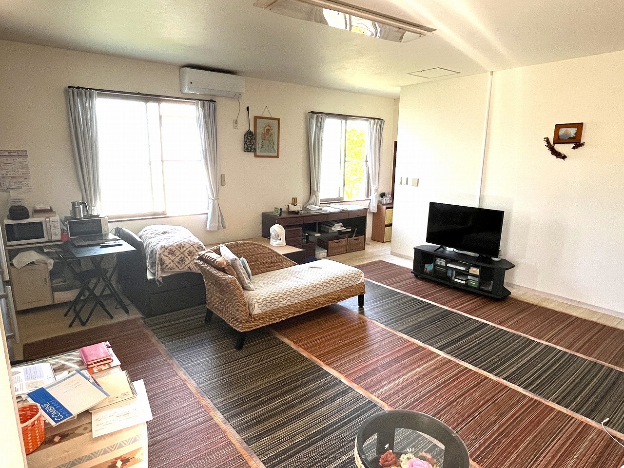 下地与那覇 来間大橋近く　RCB造平屋建/2世帯＋離れ 建物34.5坪 土地300坪