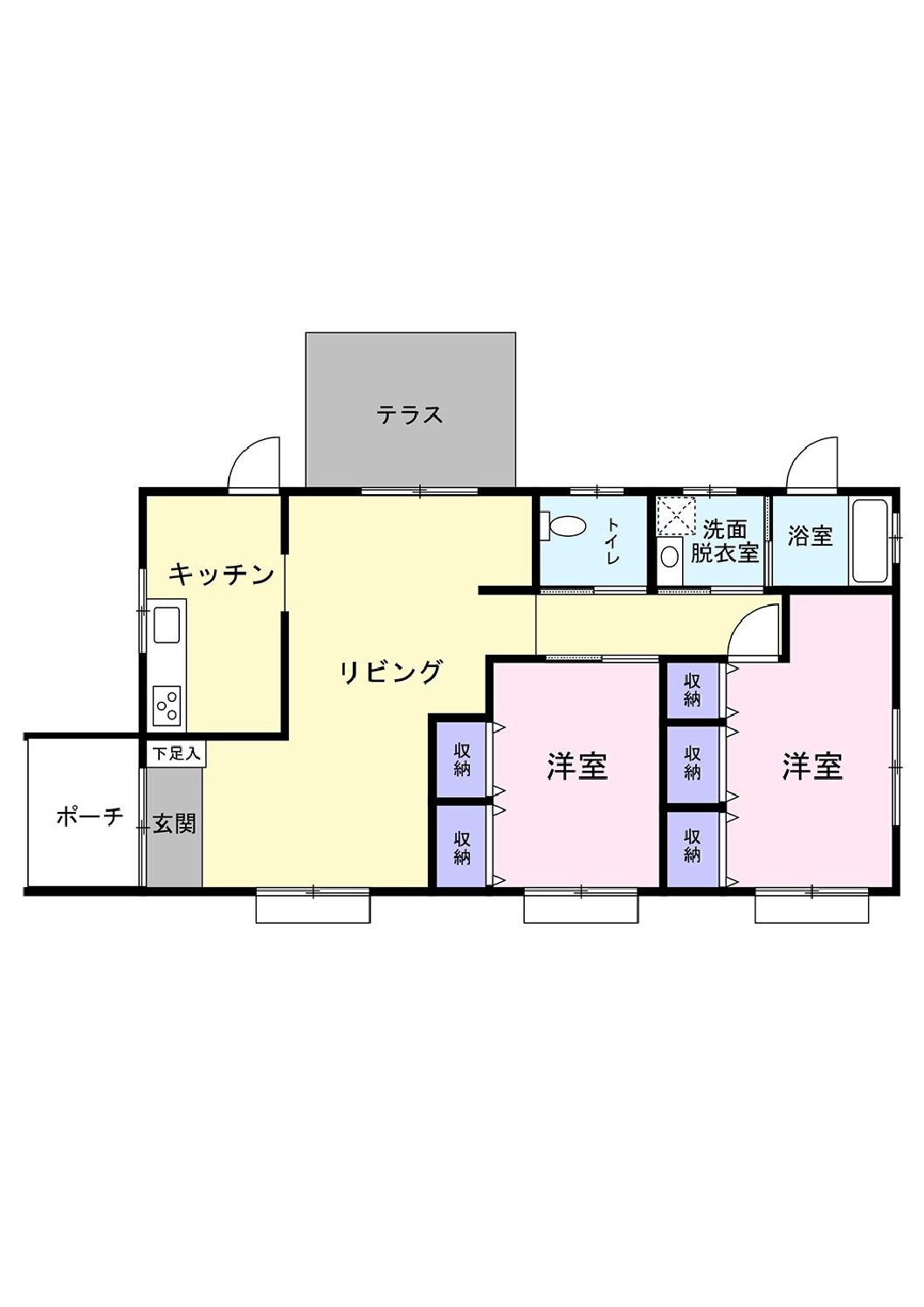 平良荷川取　砂山ビーチ近く RC造平屋建2LDK 建物21坪 土地130坪