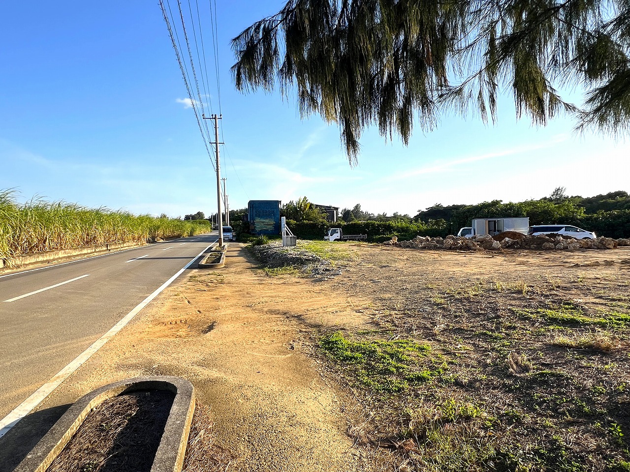 伊良部長浜　海峡を望む半島を独り占め　654坪　原野