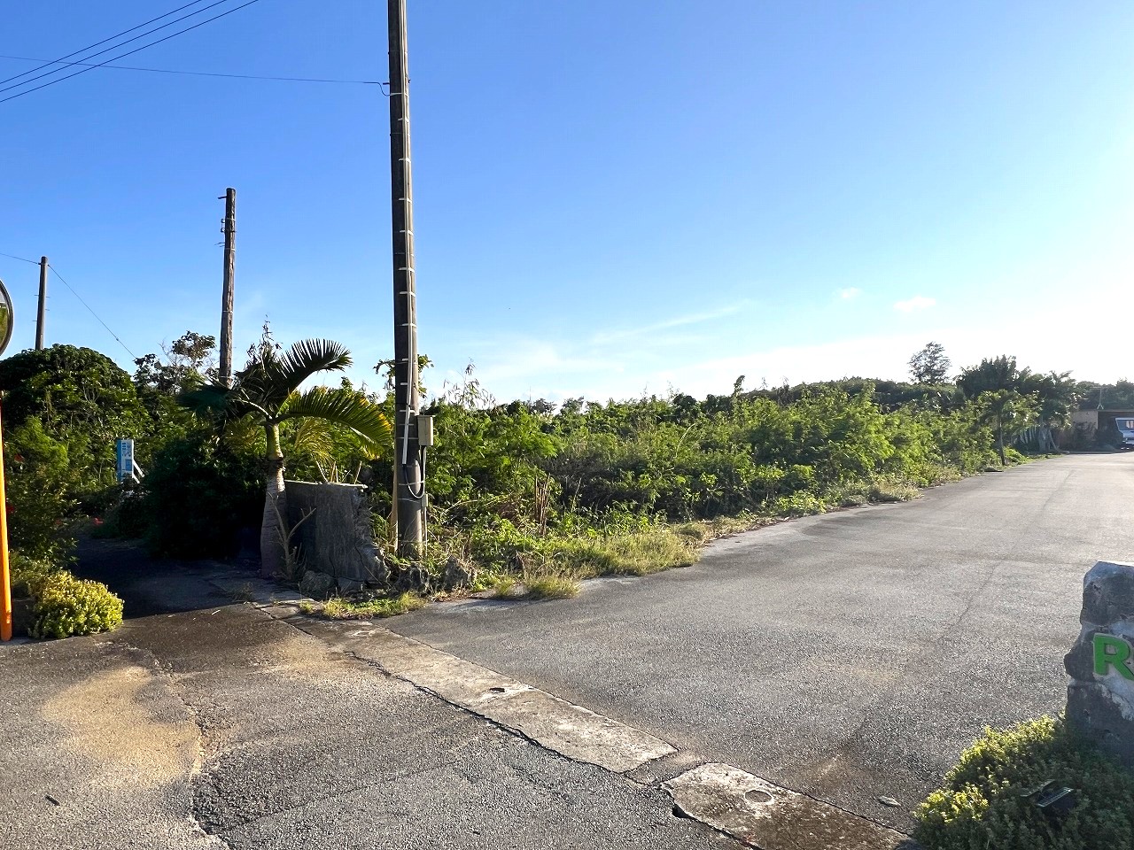 伊良部国仲　海峡に面した土地　710坪　原野