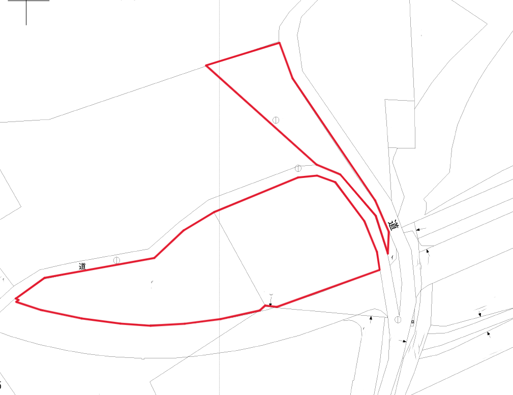 城辺長間 長北海岸近く県道83号線沿い 1639坪 原野（一部保安林）
