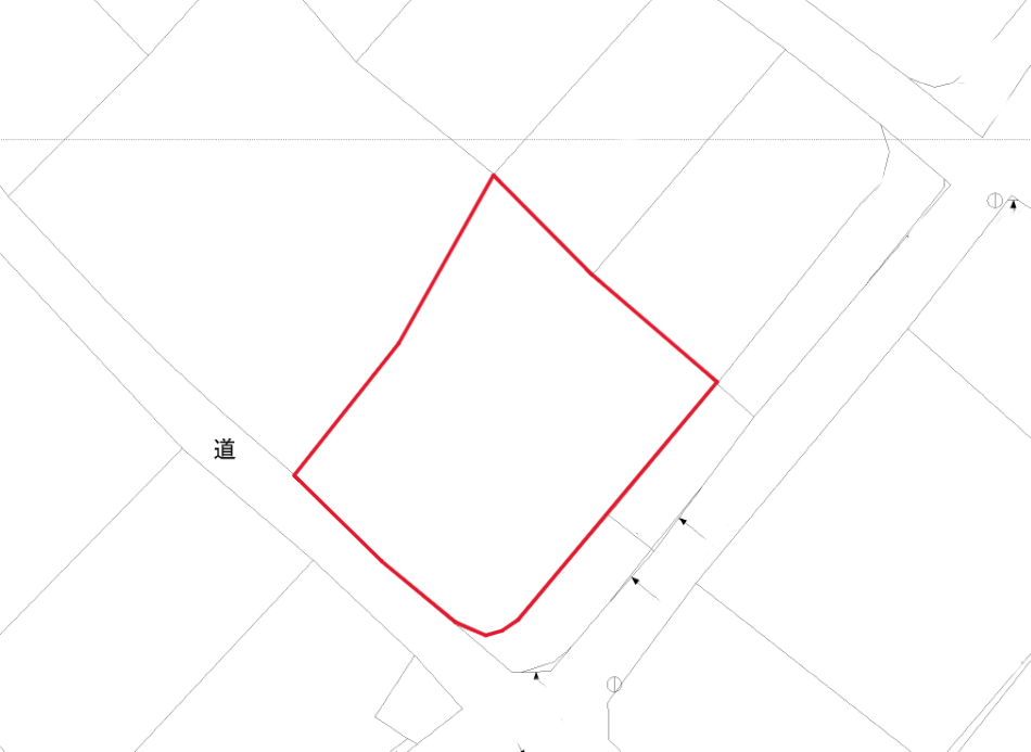 【分筆可能】下地与那覇　サニツ浜近く　集落内の角地　214坪　畑
